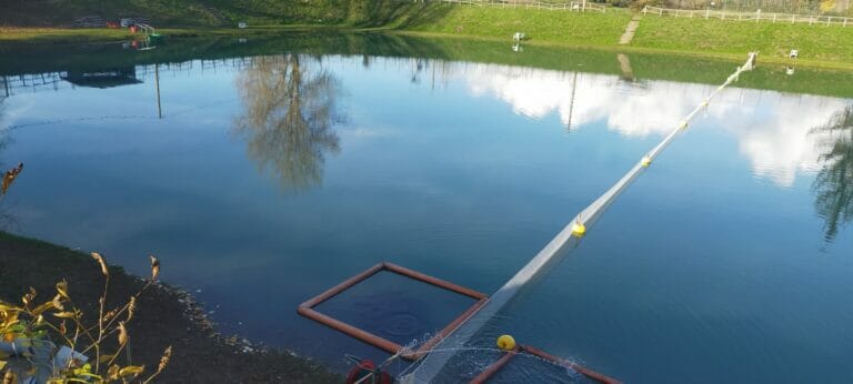 lago bernardi rete divisoria per trote