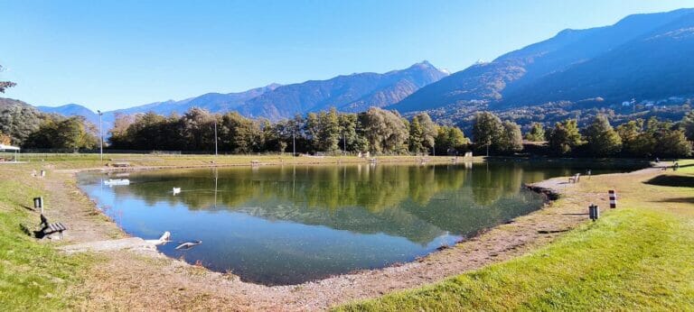 laghetto di chiuro vista da lontano