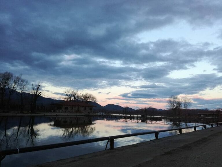 lago sistoriccio tramonto