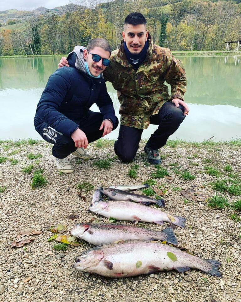 lago teramo spinning dell'alto Tordino sponda amici