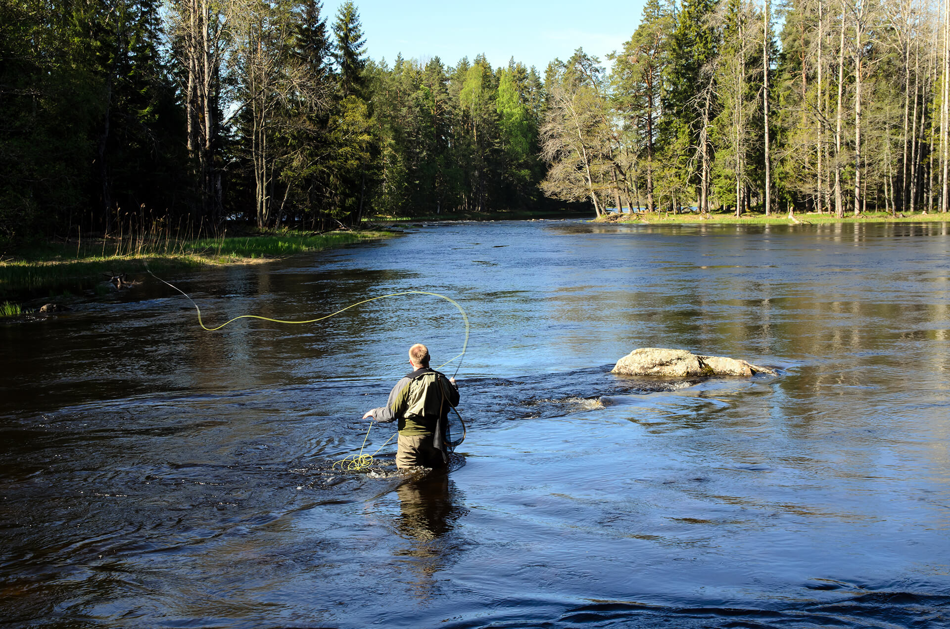 la pesca al salmone