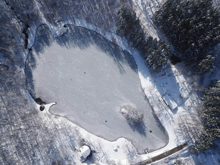 lago dei pontini inverno