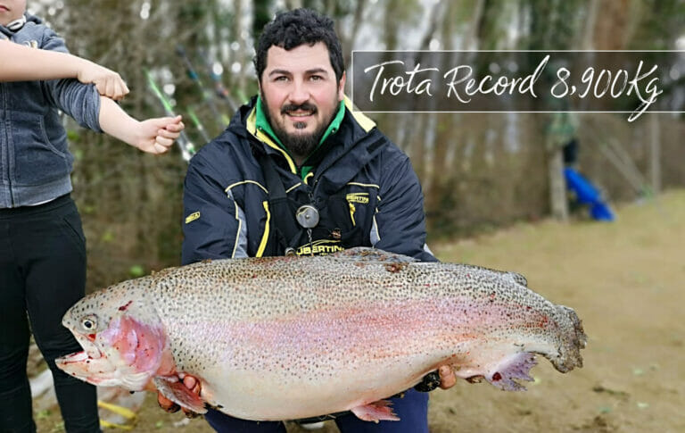 Trota gigante record 8900kg lago la bicocca oasi
